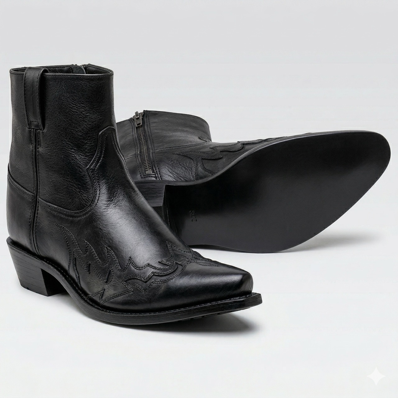 Cowboy Boots Line Dance Boots Black MF1515 Mens